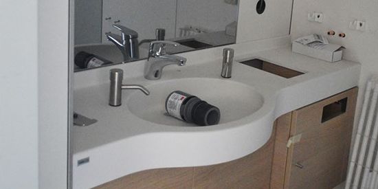 Ein Badezimmer im Rohbau - zum Blog